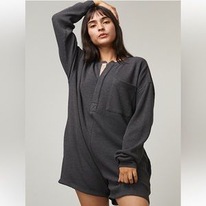 Lunya Charcoal Pajama Romper